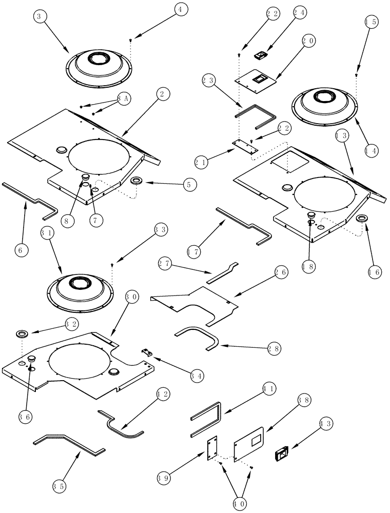 Схема запчастей Case IH CPX610 - (09A-30) - DRUM COVERS (13) - PICKING SYSTEM