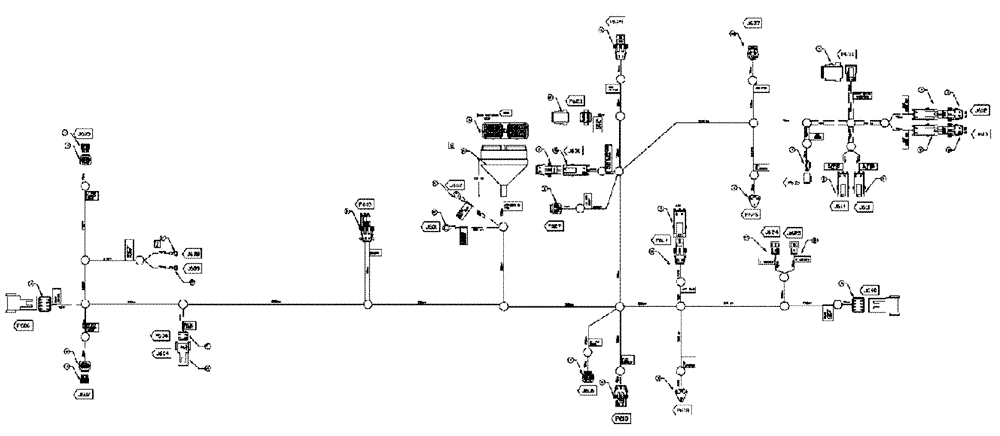 Схема запчастей Case IH TITAN 3020 - (08-012) - HARNESS, FRAME (06) - ELECTRICAL