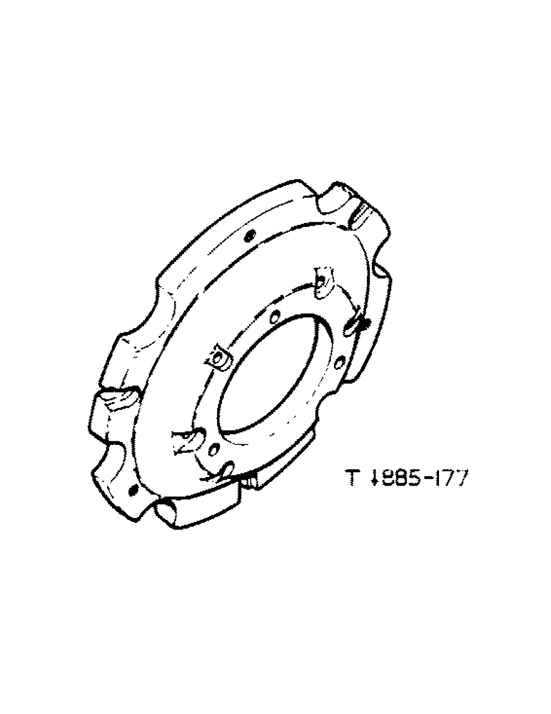 Схема запчастей Case IH 444 - (6-70) - WEIGHTS, REAR WHEEL (09) - CHASSIS