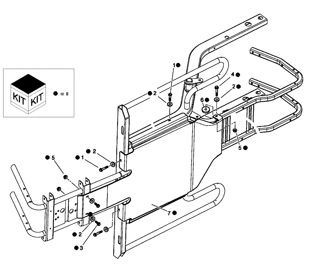 Схема запчастей Case IH SCOUT - (88.118.04) - DIA KIT, CENTER SKID PLATE (88) - ACCESSORIES