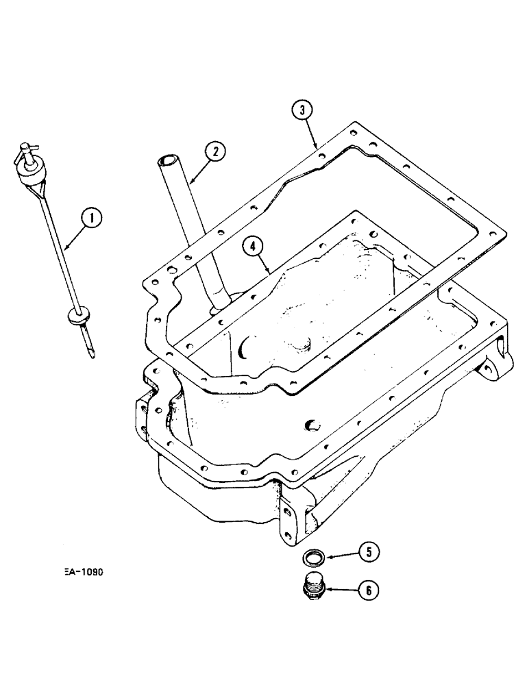 Схема запчастей Case IH 248 - (2-096) - OIL PAN, 248, 385, 485 (02) - ENGINE