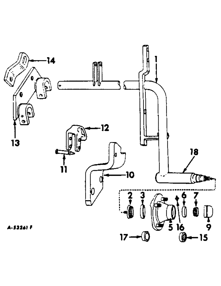 Схема запчастей Case IH 60 - (C-11) - LAND AXLE AND CYLINDER SUPPORT 