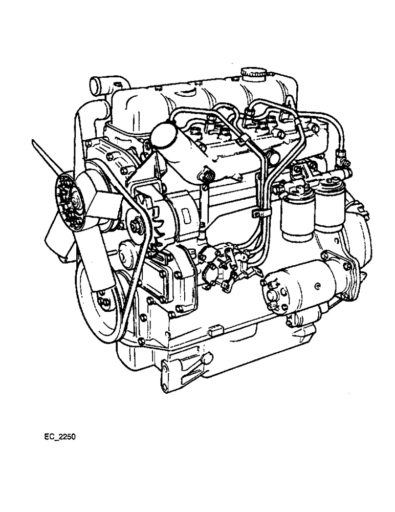 Схема запчастей Case IH 3220 - (2-002) - SERVICE - ENGINES, COMPLETE SERVICE ENGINE (11 AND 12 INCH CLUTCH), SHORT BLOCK SERVICE ENGINE (02) - ENGINE