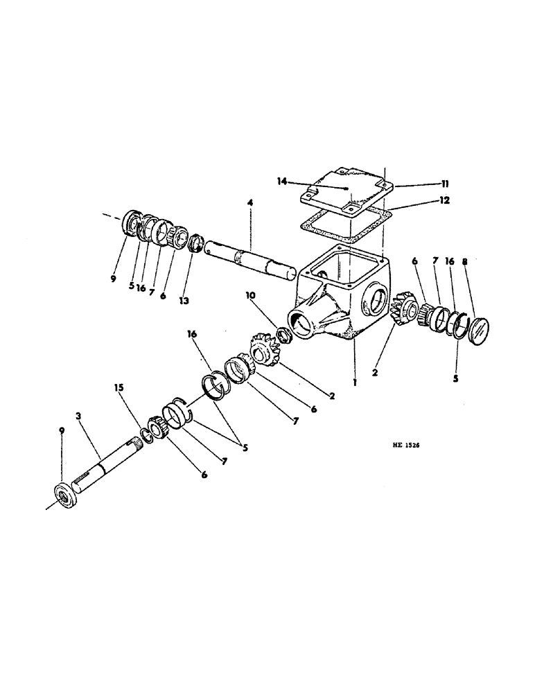 Схема запчастей Case IH 580 - (B-10) - MITER GEAR CASE (00) - COMPLETE MACHINE