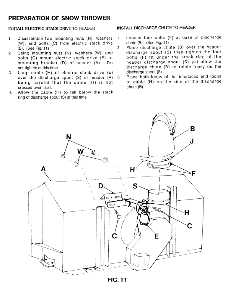 Схема запчастей Case IH C100 - (15) - PREPARATION OF SNOW THROWER 