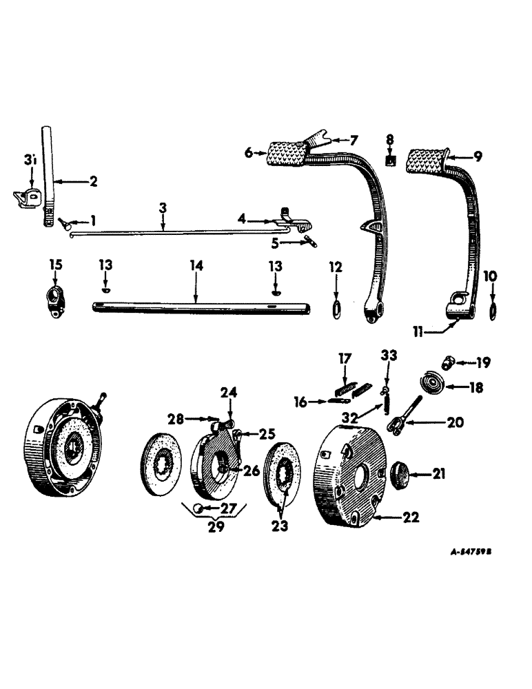 Схема запчастей Case IH 660 - (216) - BRAKES, BRAKES AND CONNECTIONS, INTERNATIONAL 560 AND 660 SERIES (5.1) - BRAKES