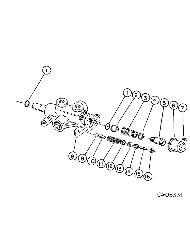 Схема запчастей Case IH 4140 - (10-06) - AUXILIARY VALVE (07) - HYDRAULICS