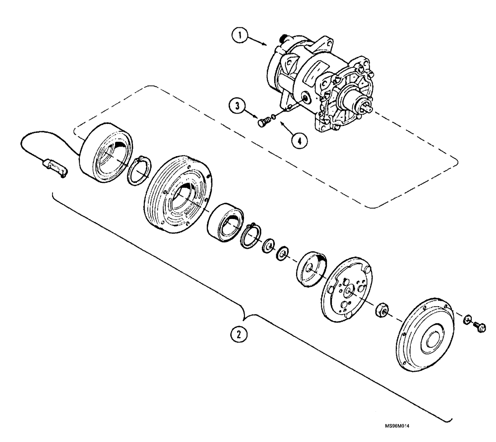 Схема запчастей Case IH SPX3200B - (020) - COMPRESSOR ASSEMBLY (10) - ENGINE