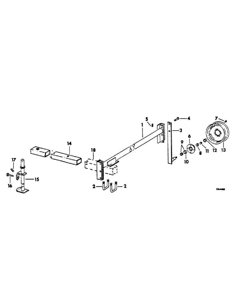 Схема запчастей Case IH 300 - (C-06) - TRANSPORT ATTACHMENT, FOR UNITS E THRU H 