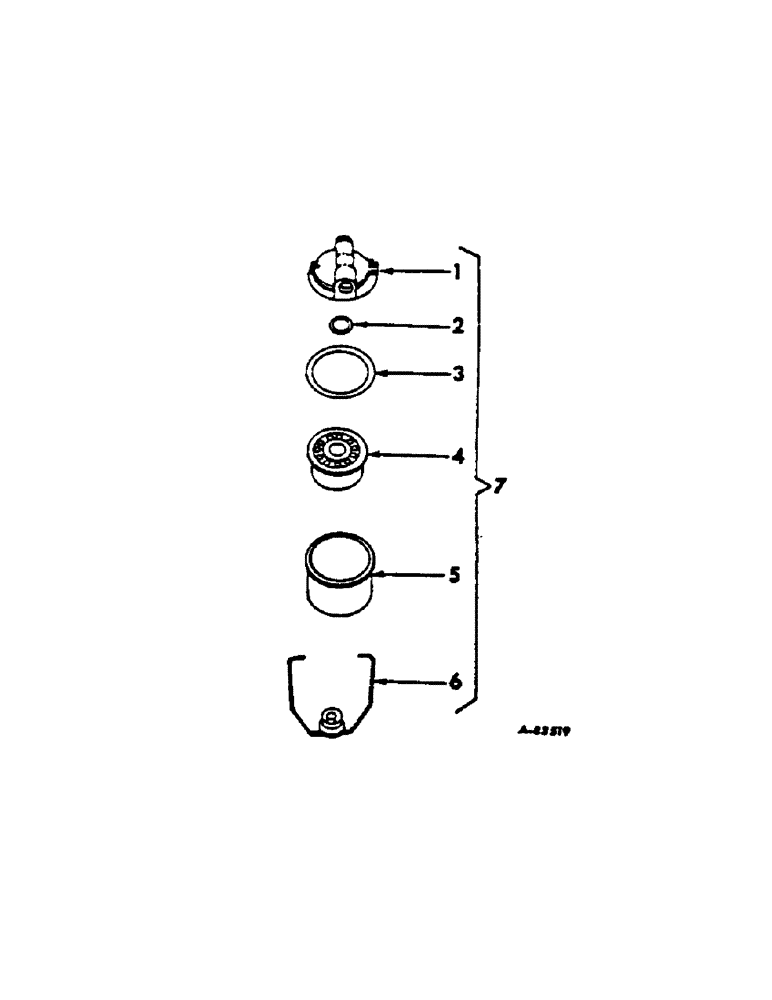 Схема запчастей Case IH 2444 - (E-06[01]) - FUEL SYSTEM, FUEL STRAINER, GASOLINE ENGINE TRACTORS (02) - FUEL SYSTEM