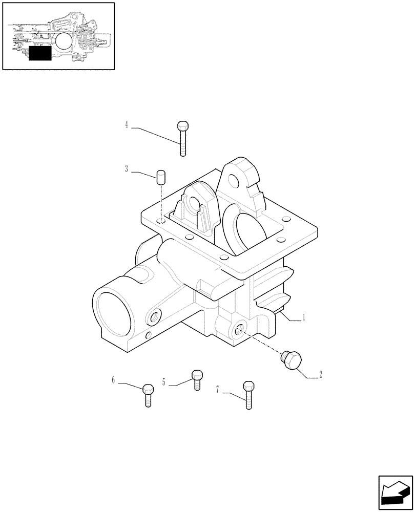 Схема запчастей Case IH JX90 - (1.33.0/02) - (VAR.384) ELECTROHYDRAULIC DIFFERENTIAL LOCK E ELECTROHYDRAULIC 4WD ENGAGEMENT - 4WD IDLER CASE (04) - FRONT AXLE & STEERING