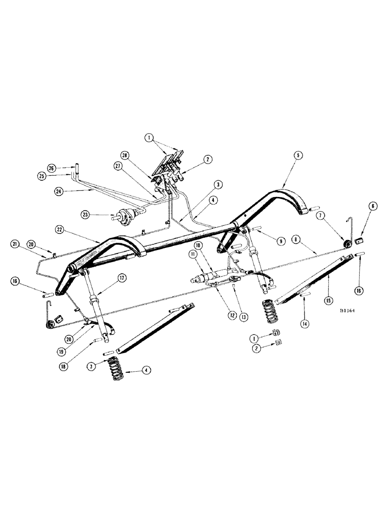 Схема запчастей Case IH 840 - (14) - HYDRAULIC SYSTEM 