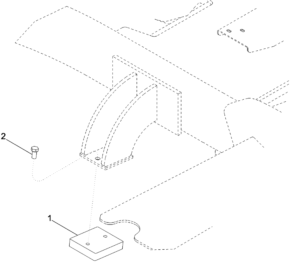 Схема запчастей Case IH 620 - (05-04A) - SPACER, OSCILLATION STOP (04) - STEERING