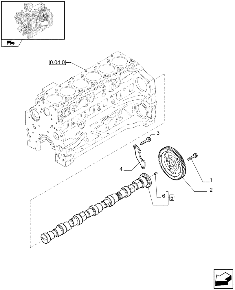 Схема запчастей Case IH PUMA 225 - (0.12.0) - CAMSHAFT - TIMING CONTROL (01) - ENGINE