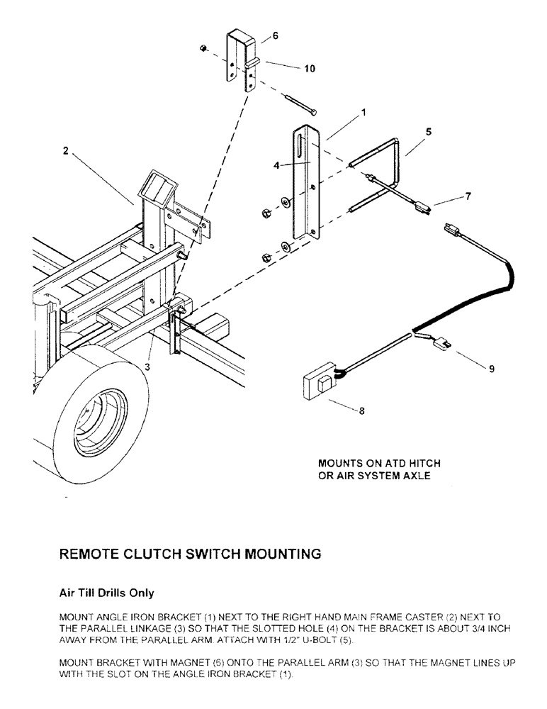 Схема запчастей Case IH 2000 - (C32) - REMOTE CLUTCH SWITCH MOUNTING 