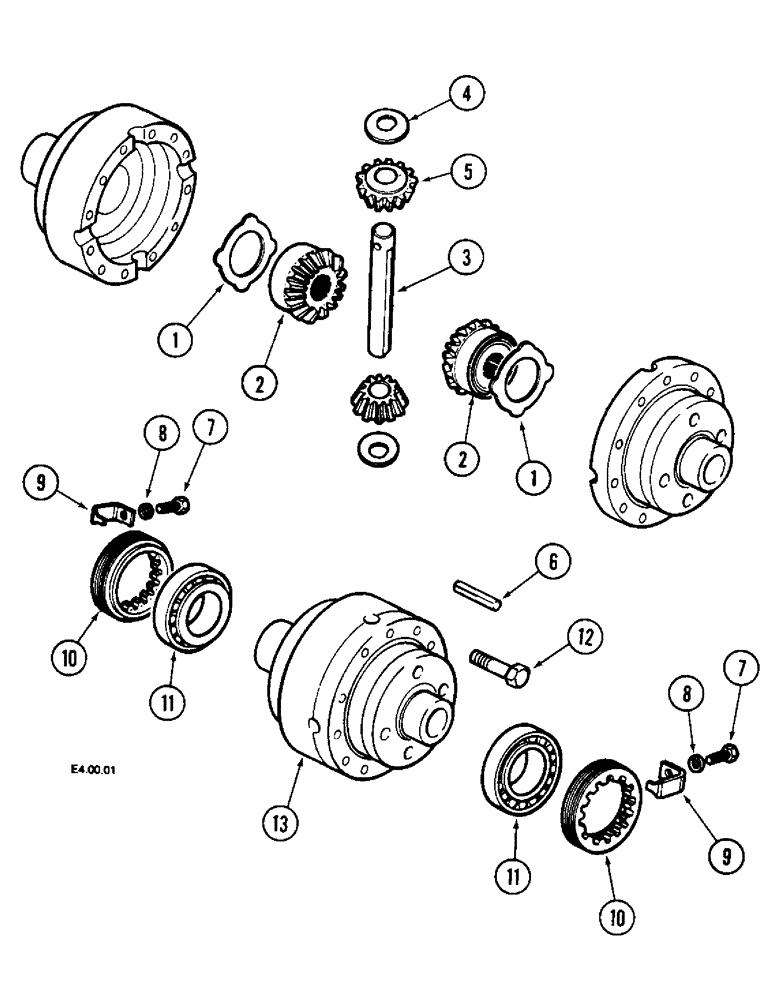 Схема запчастей Case IH 2150 - (6-070) - DIFFERENTIAL - MFD (06) - POWER TRAIN