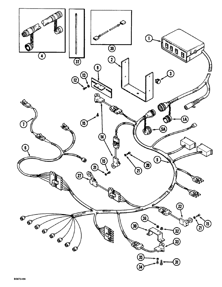 Схема запчастей Case IH 900 - (4-10) - PLANTER CONTROL SYSTEM, ALL CYCLO AIR HORIZONTAL FOLDING (04) - ELECTRICAL SYSTEMS