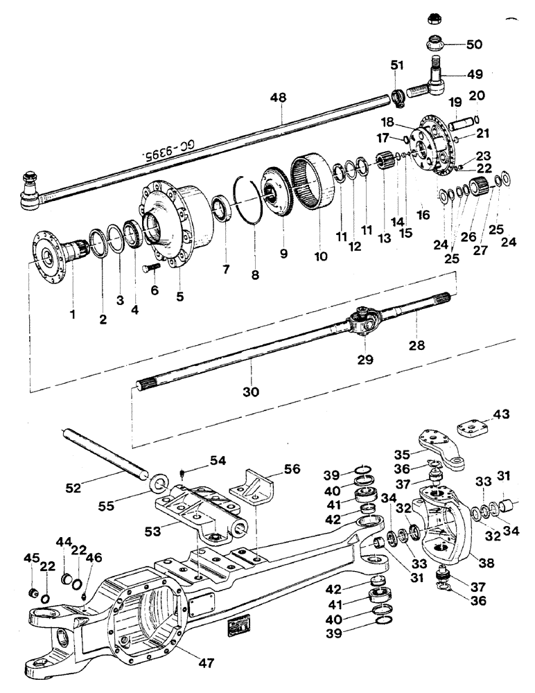 Схема запчастей Case IH 844S - (07-091) - FRONT AXLE, APL 1351 (04) - Drive Train