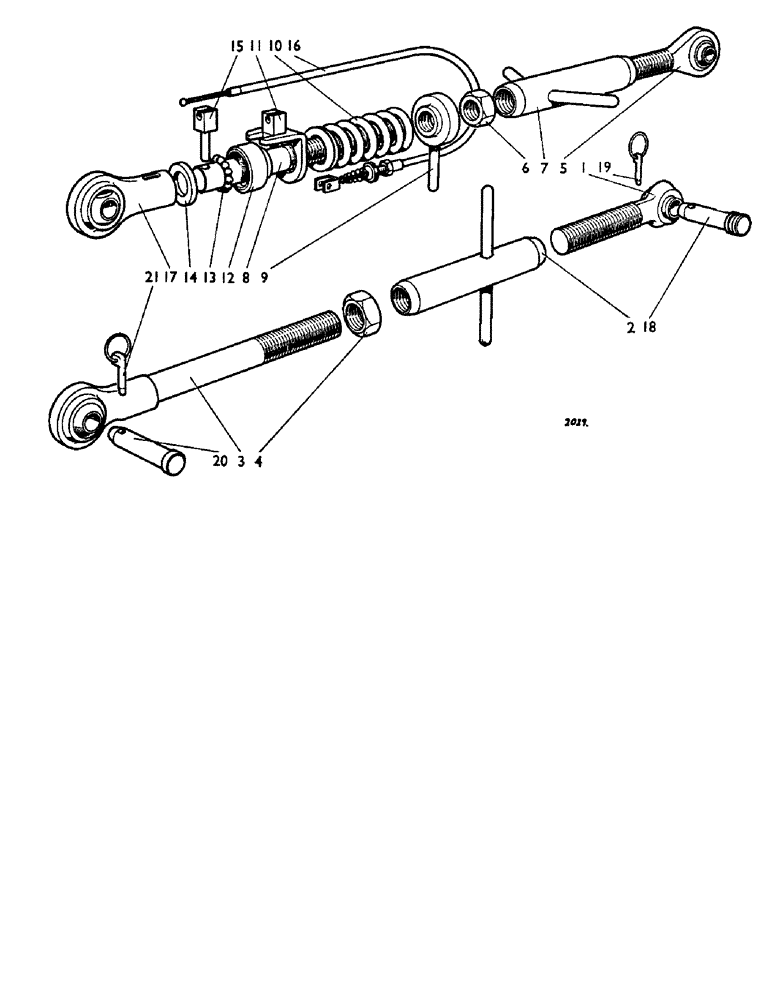 Схема запчастей Case IH 880B - (064) - TOP LINK (07) - HYDRAULIC SYSTEM