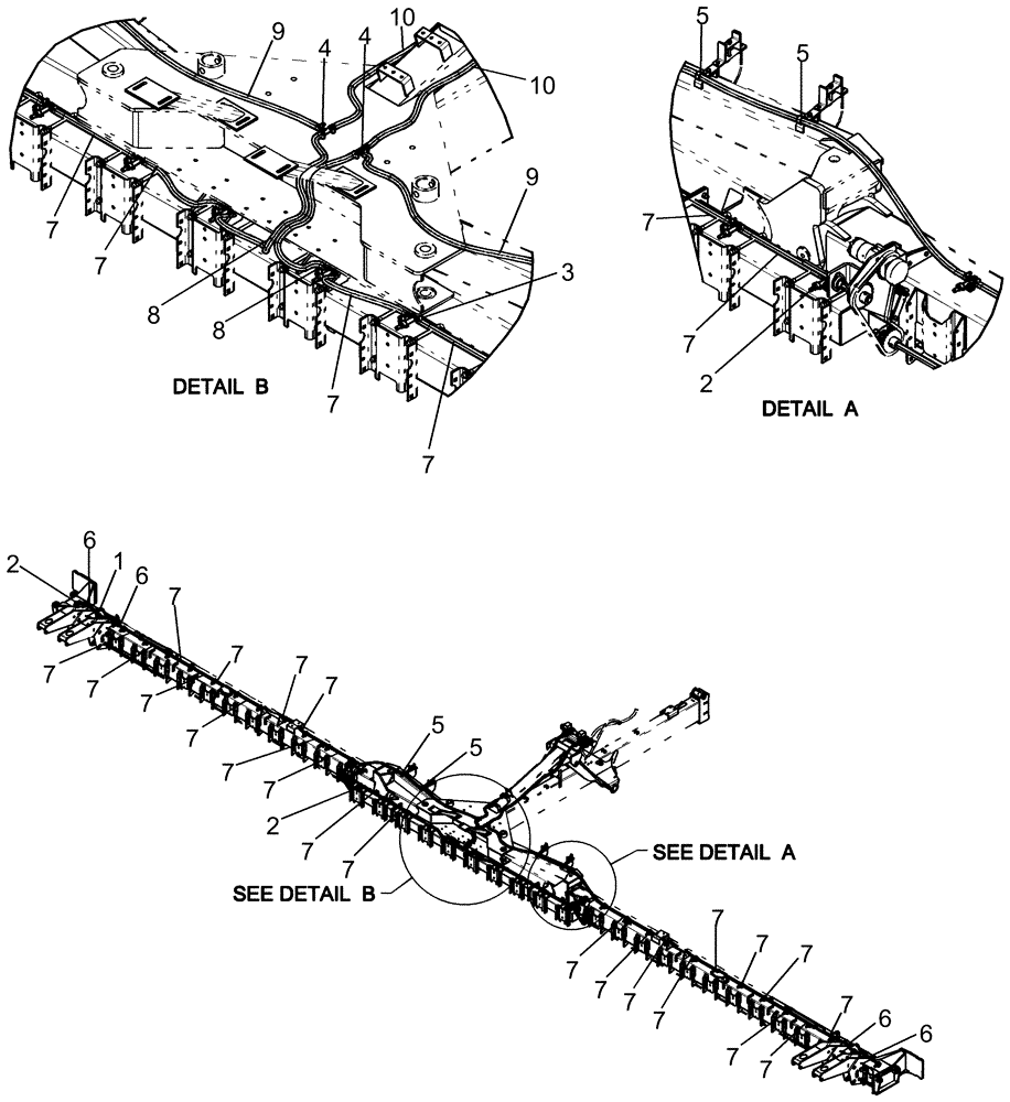 Схема запчастей Case IH 1260 - (35.220.12) - HYDRAULICS - DISTRIBUTION 2 SECTION (35) - HYDRAULIC SYSTEMS