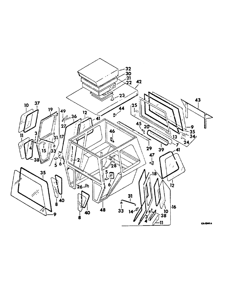 Схема запчастей Case IH 2756 - (N-13) - PARTS ACCESSORIES AND ATTACHMENTS, TRACTOR CAB, EXCEL CABS Accessories & Attachments