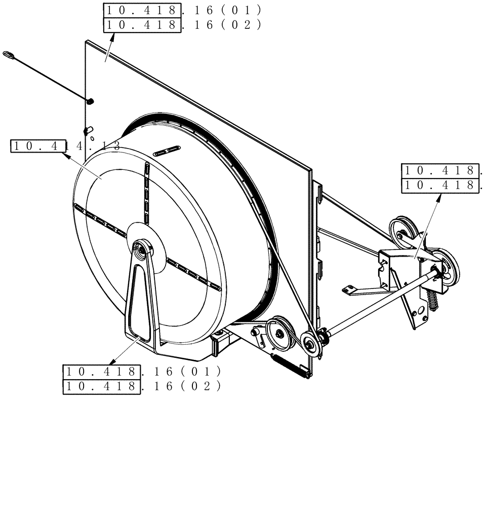 Схема запчастей Case IH 7120 - (00.000.10[02A]) - PICTORIAL INDEX - ROTARY AIR SCREEN - 7120/7120(LA) (00) - GENERAL & PICTORIAL INDEX
