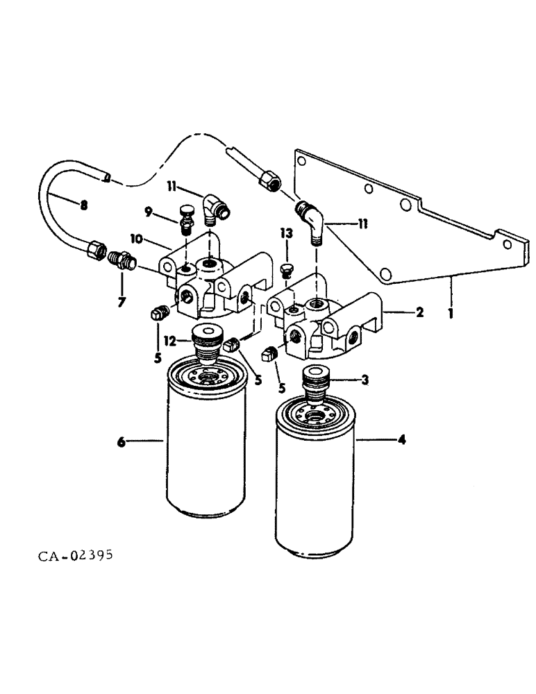 Схема запчастей Case IH DV-550 - (A-18) - FUEL FILTERS 