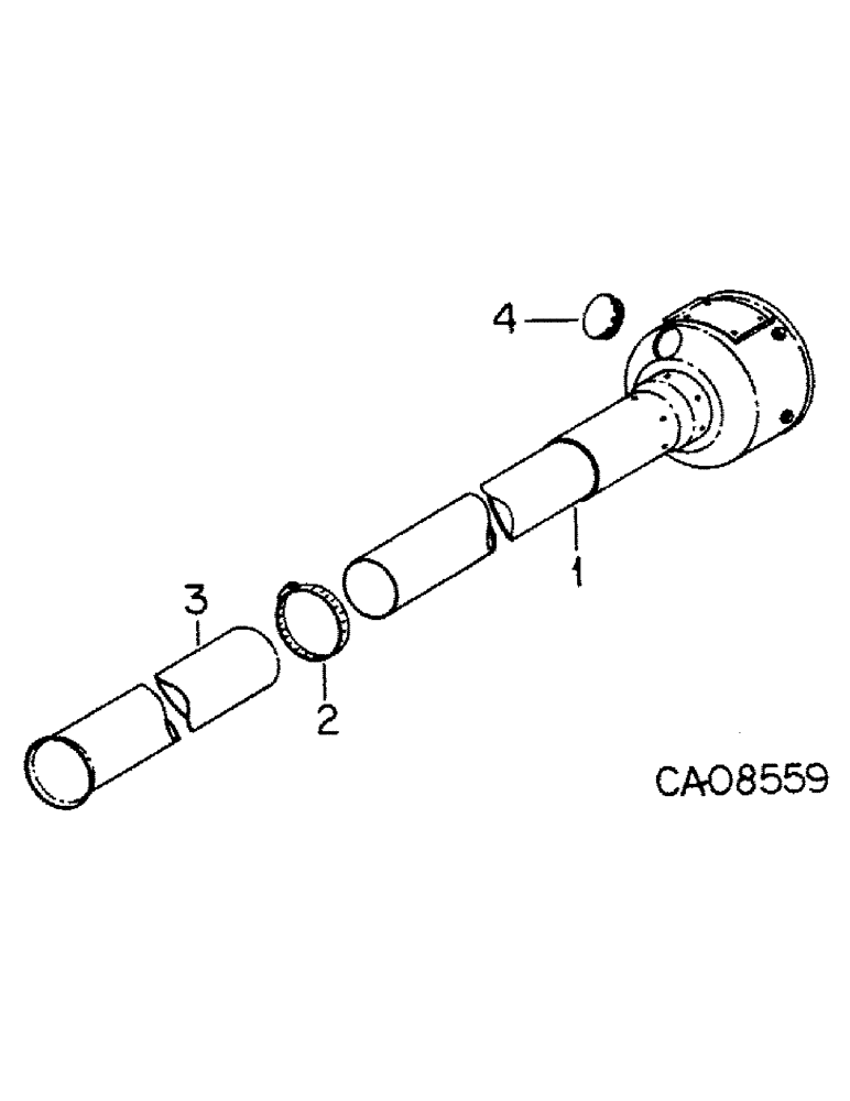 Схема запчастей Case IH 5288 - (07-56) - DRIVE TRAIN, FRONT DRIVE SHAFT SHIELD, ALL WHEEL DRIVE TRACTORS (04) - Drive Train