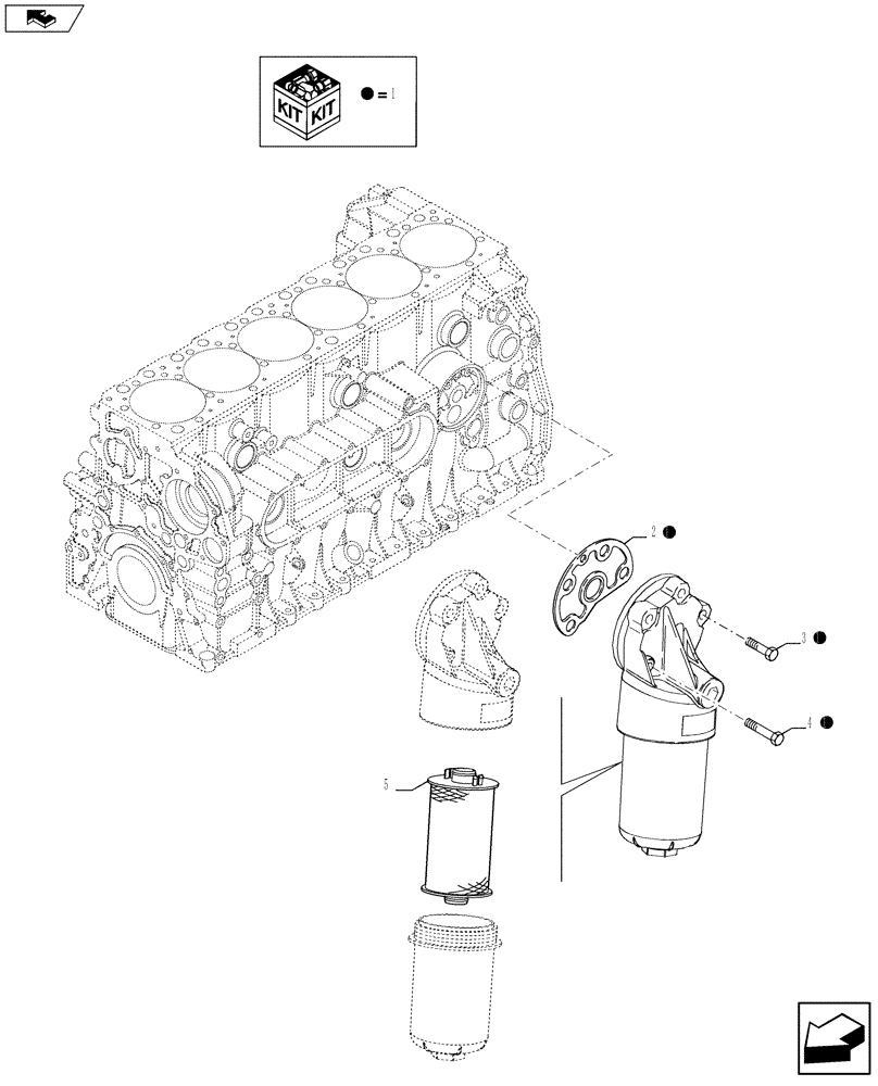 Схема запчастей Case IH F2CFE613L A005 - (10.206.02) - OIL FILTERS - ENGINE (504179761 - 504149483) (10) - ENGINE