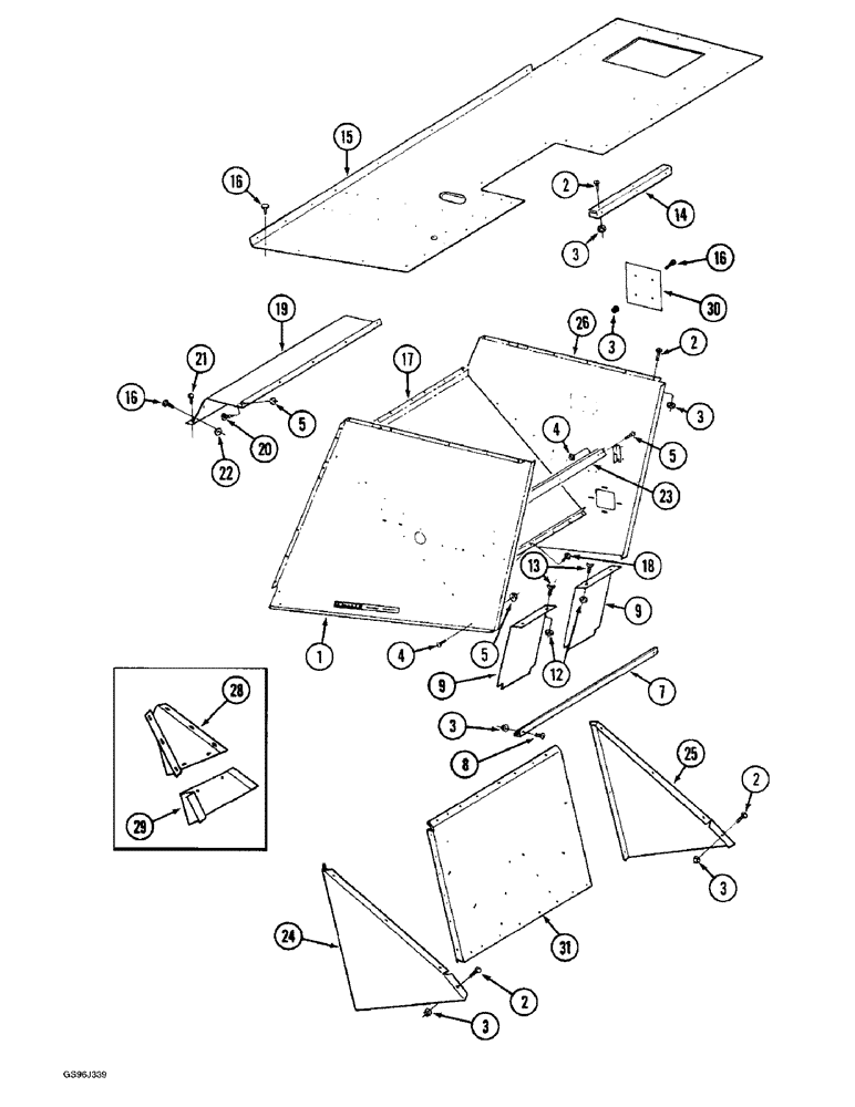 Схема запчастей Case IH 1660 - (9H-06) - SEPARATOR SIDES (12) - CHASSIS