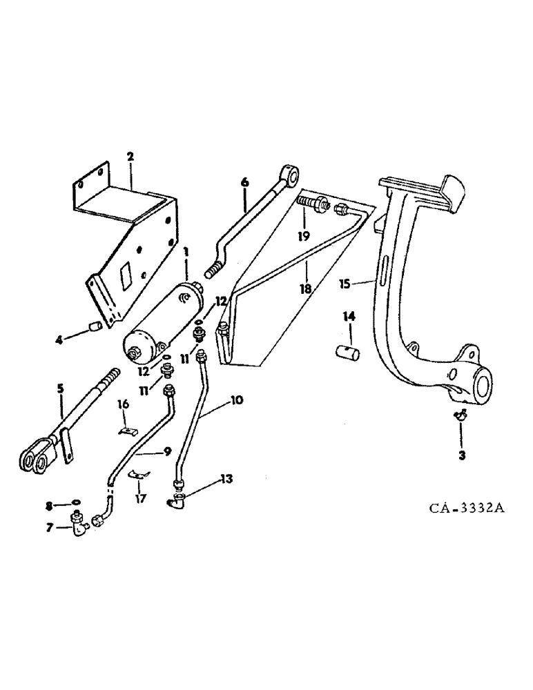 Схема запчастей Case IH 1566 - (07-06) - DRIVE TRAIN, HYDRAULIC POWERED CLUTCH CONTROL (04) - Drive Train