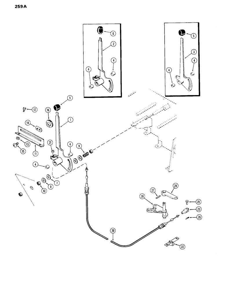 Схема запчастей Case IH 870 - (259A) - DRAFT CONTROLS (08) - HYDRAULICS