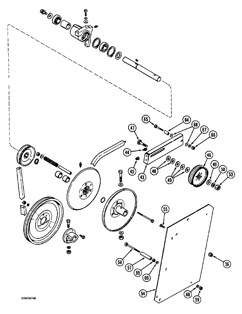 Схема запчастей Case IH 1660 - (9C-20) - SLOW SPEED FAN, DRIVE (CONTD) (15) - BEATER & CLEANING FANS