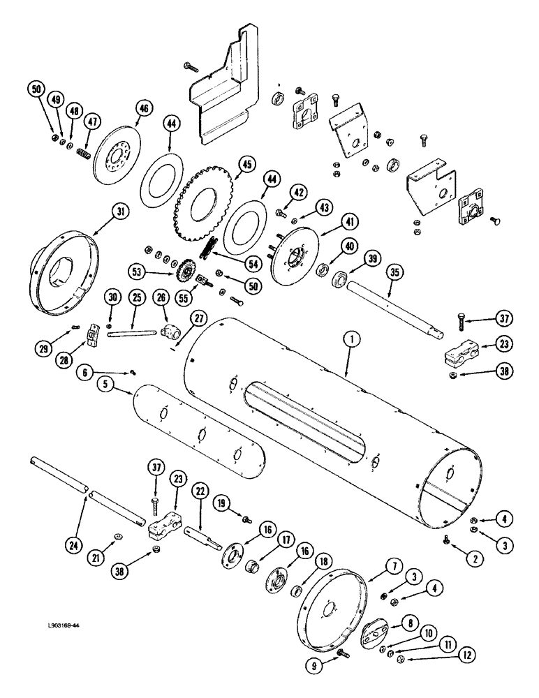 Схема запчастей Case IH 1670 - (9A-32) - FEEDER BEATER TUBE (13) - FEEDER