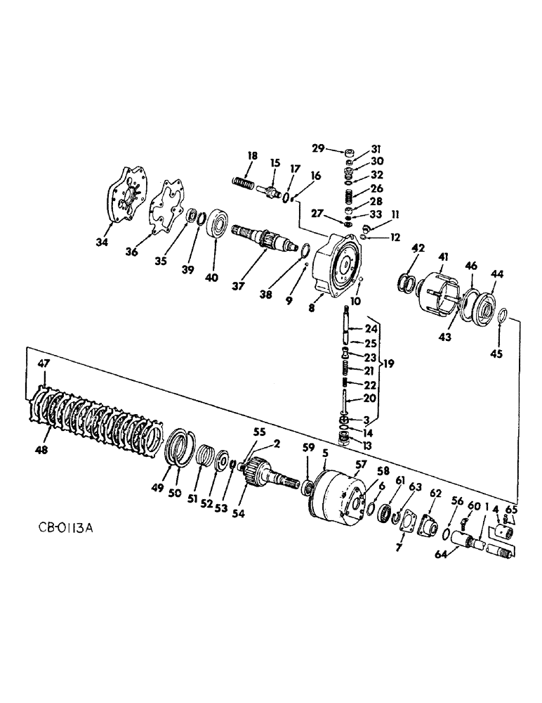 Схема запчастей Case IH 4186 - (07-31) - DRIVE TRAIN, INDEPENDENT POWER TAKE-OFF (04) - Drive Train