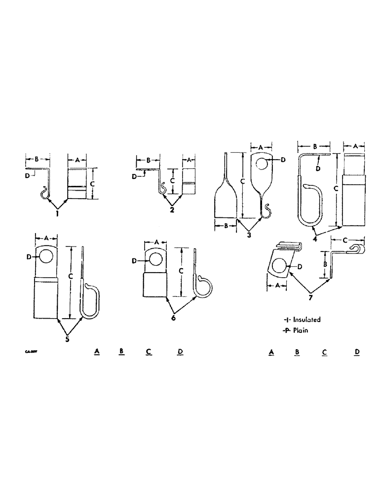 Схема запчастей Case IH 3788 - (08-07) - ELECTRICAL, CLIPS (06) - ELECTRICAL