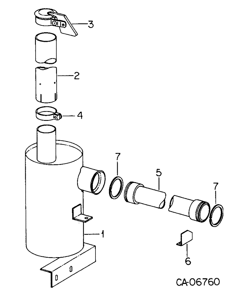 Схема запчастей Case IH 3388 - (12-04) - POWER, EXHAUST SYSTEM Power