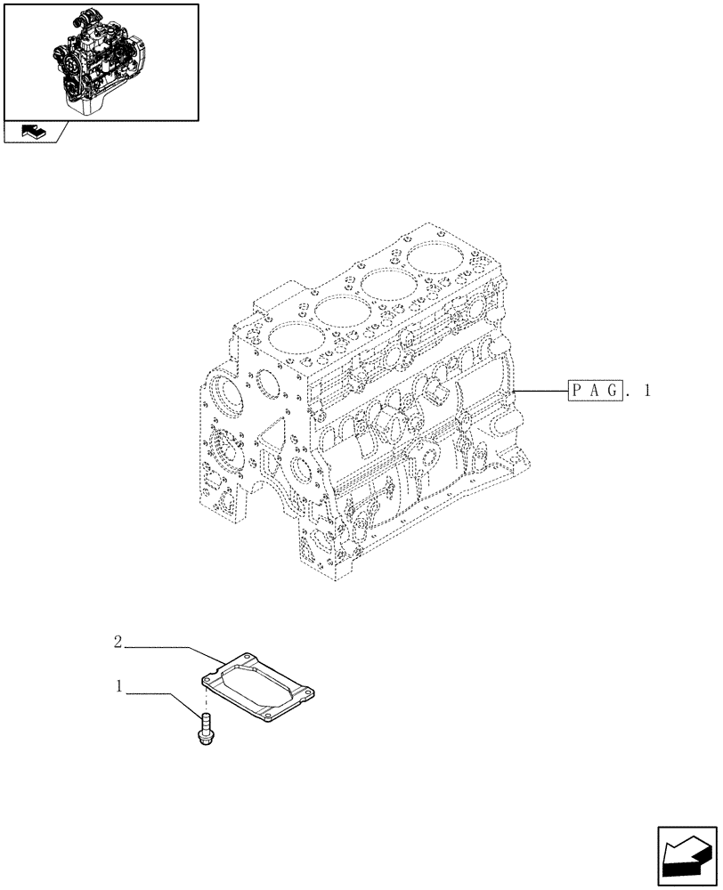 Схема запчастей Case IH F4GE9484A J601 - (0.04.0[02]) - CRANKCASE (504080074) 