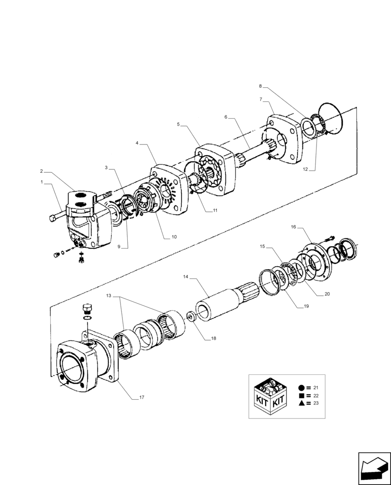 Схема запчастей Case IH A8800 - (35.000.AB[08]) - HYDRAULIC MOTOR (10000 CHAR-LYNN: 57.4 CU.IN.) (35) - HYDRAULIC SYSTEMS