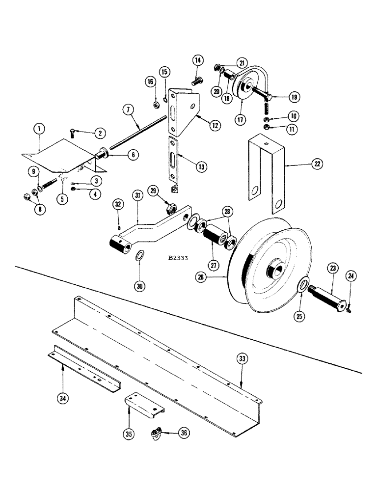 Схема запчастей Case IH 660 - (106) - BELT TAKE UP ASSEMBLY 