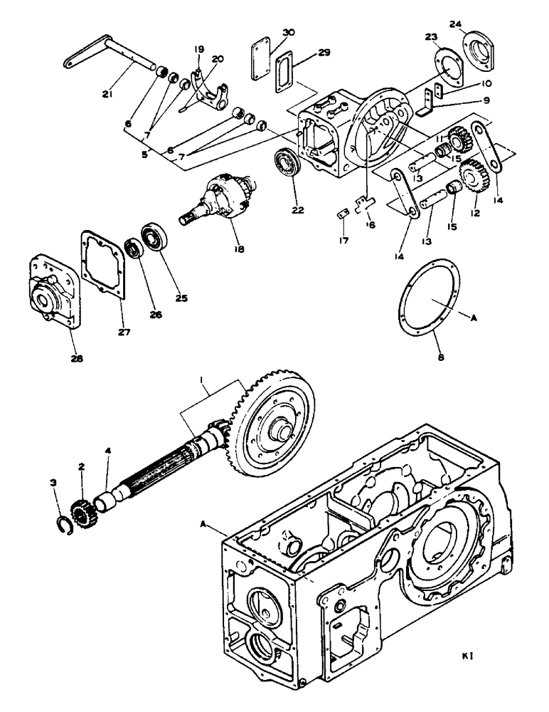 Схема запчастей Case IH 278 - (07-099) - FRONT DRIVE P.T.O, 4-WHEEL DRIVE (04) - Drive Train