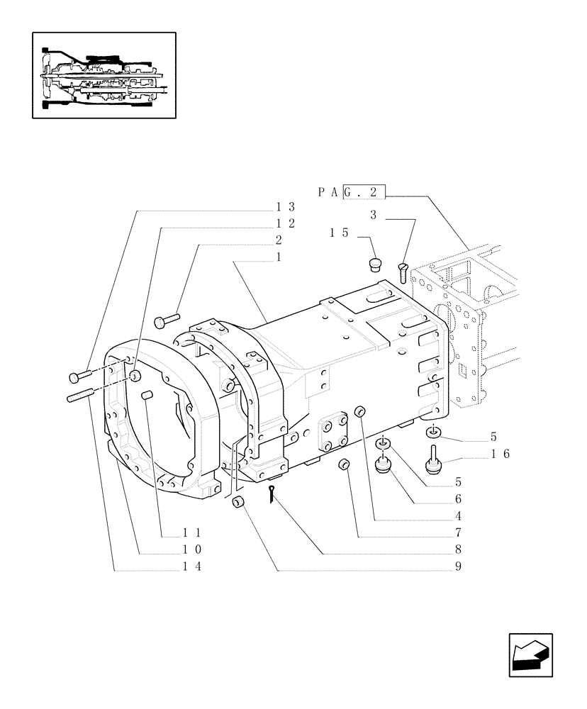 Схема запчастей Case IH JX90U - (1.21.0[01]) - TRACTOR BODY - CLUTCH BOX AND RELEVANT PARTS (03) - TRANSMISSION