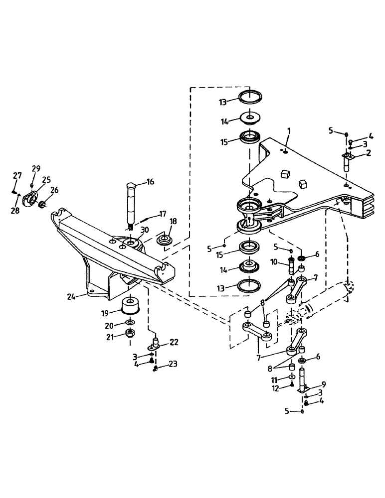Схема запчастей Case IH 7000 - (A08-01) - ELEVATOR SLEW MECHANISM Mainframe & Functioning Components