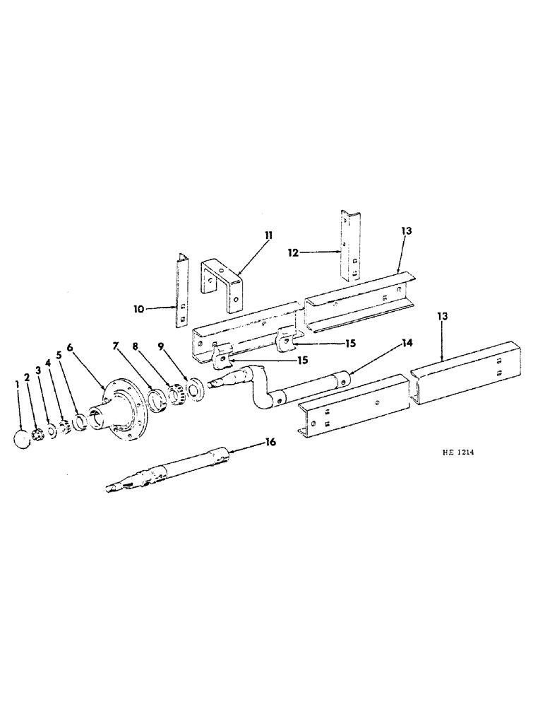 Схема запчастей Case IH 130 - (H-05) - AXLE AND WHEEL HUB 