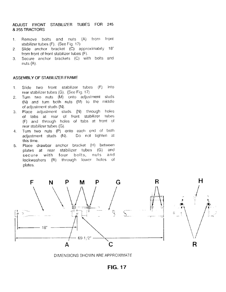 Схема запчастей Case IH C100 - (17) - PREPARATION OF SNOW THROWER 