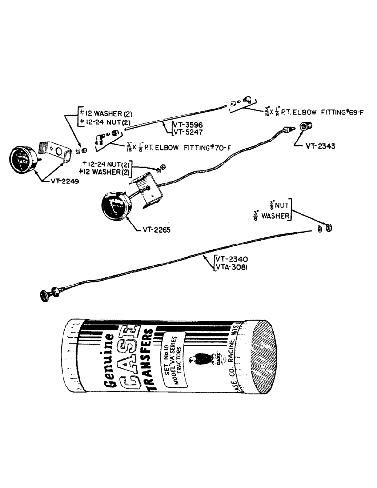 Схема запчастей Case IH VA-SERIES - (043) - INSTRUMENTS, VAC, VA, VAO, VAH (04) - ELECTRICAL SYSTEMS