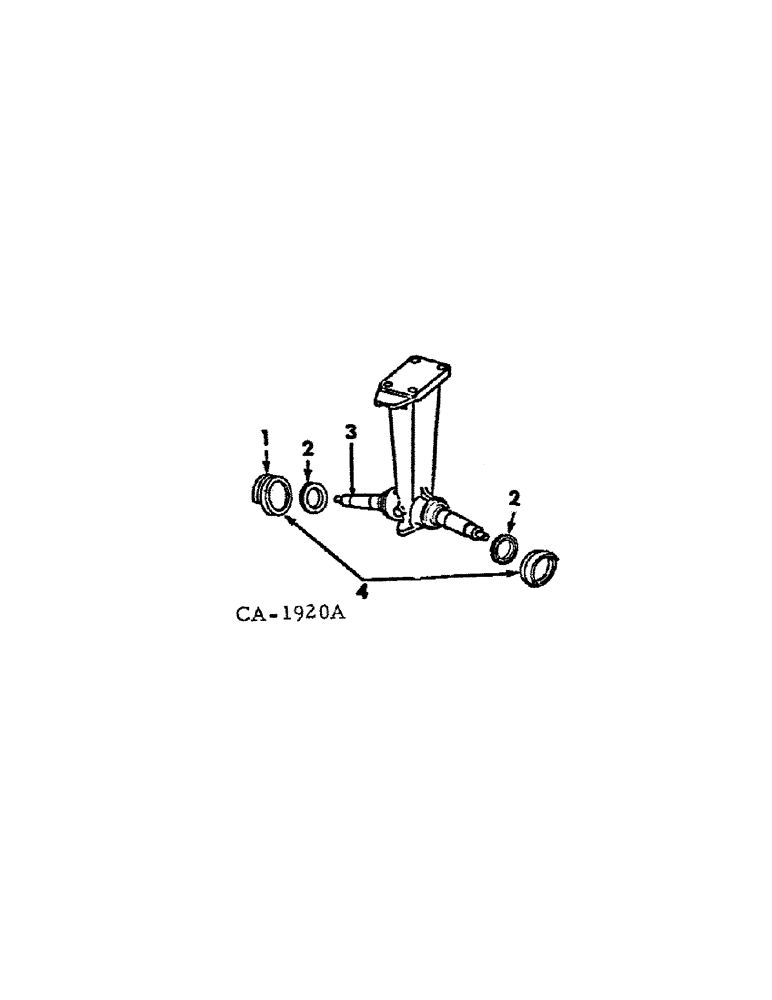 Схема запчастей Case IH 886 - (14-04) - SUSPENSION, TRICYCLE FRONT AXLE Suspension