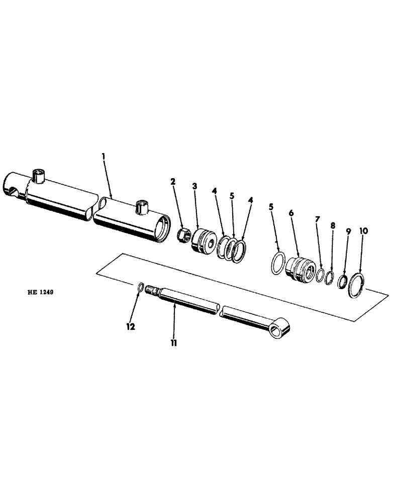 Схема запчастей Case IH 55 - (13-14) - WING LIFT HYDRAULIC CYLINDER 