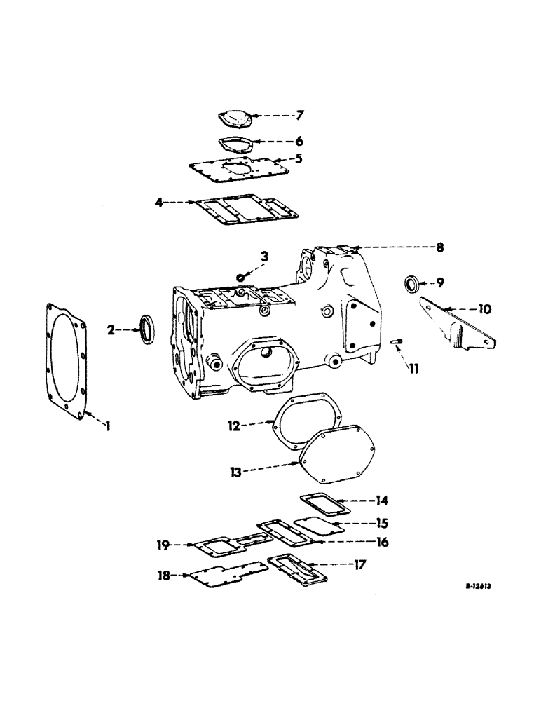 Схема запчастей Case IH 504 - (142) - CLUTCH HOUSING AND COVERS (03.1) - CLUTCH