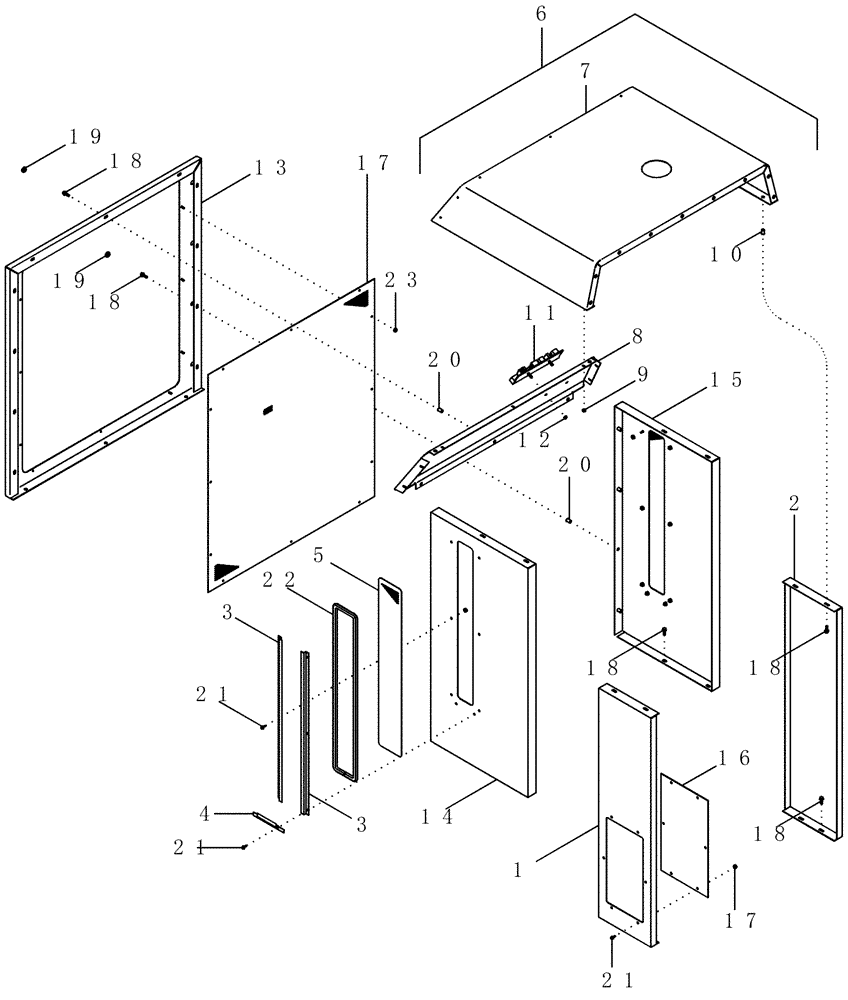 Схема запчастей Case IH PX240 - (09-02) - HOOD ASSEMBLY, FRONT (09) - CHASSIS/ATTACHMENTS